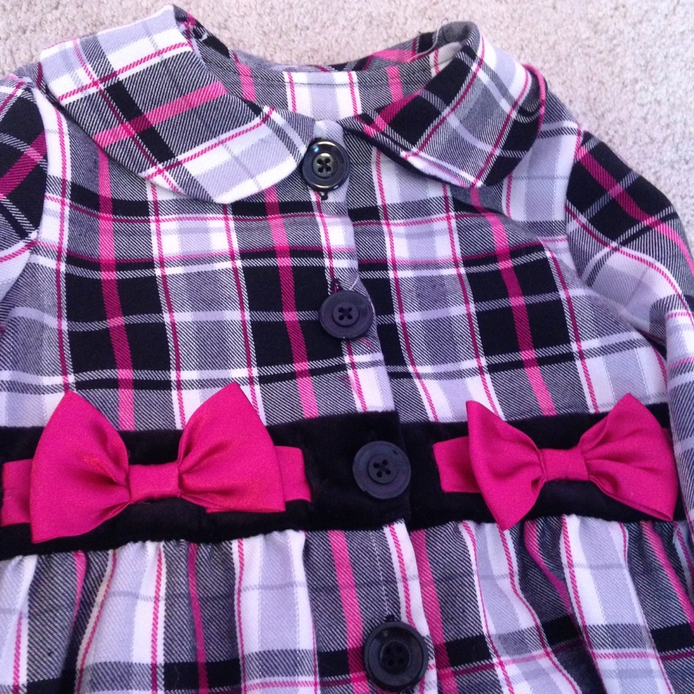 Youngland Pink And Black Trench Coat